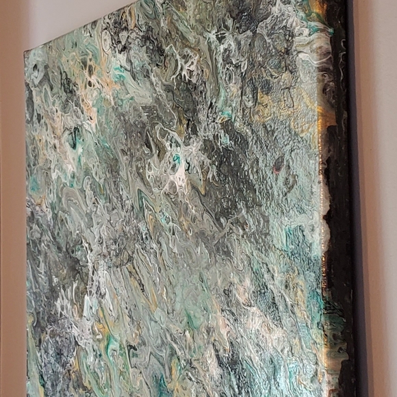 Acrylic Fluid Art on Canvas - Picture 2 of 3